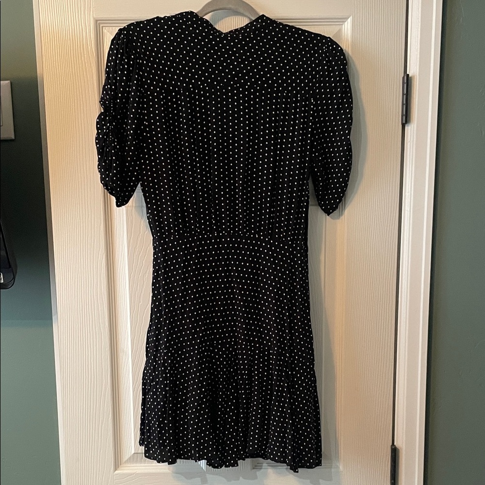 Free People Pipa Short Sleeve Polka Dot Mini Dress - Picture 6 of 8